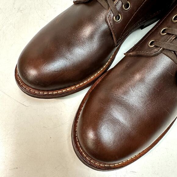 EXCELLENT Oak Street Bootmakers Field Boot Plain Toe Brown Chromexcel 10.5 - Picture 7 of 13